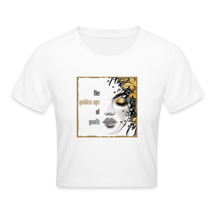 Crop T-Shirt Golden Age Of Youth - Weiß