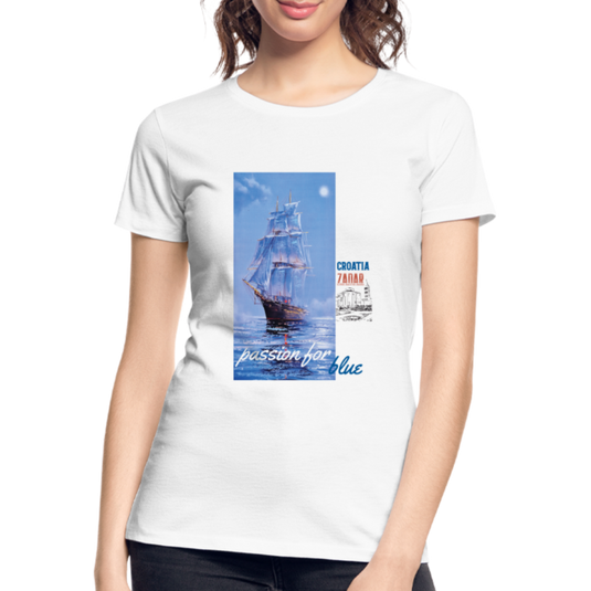 Frauen Premium Bio T-Shirt Passion for Blue 1 - Weiß